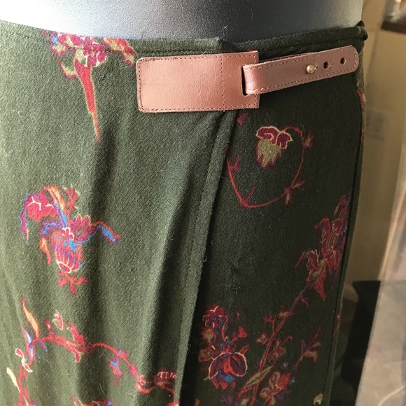 Lauren Ralph Lauren very long wrap skirt paisley, 14 - Picture 6 of 7